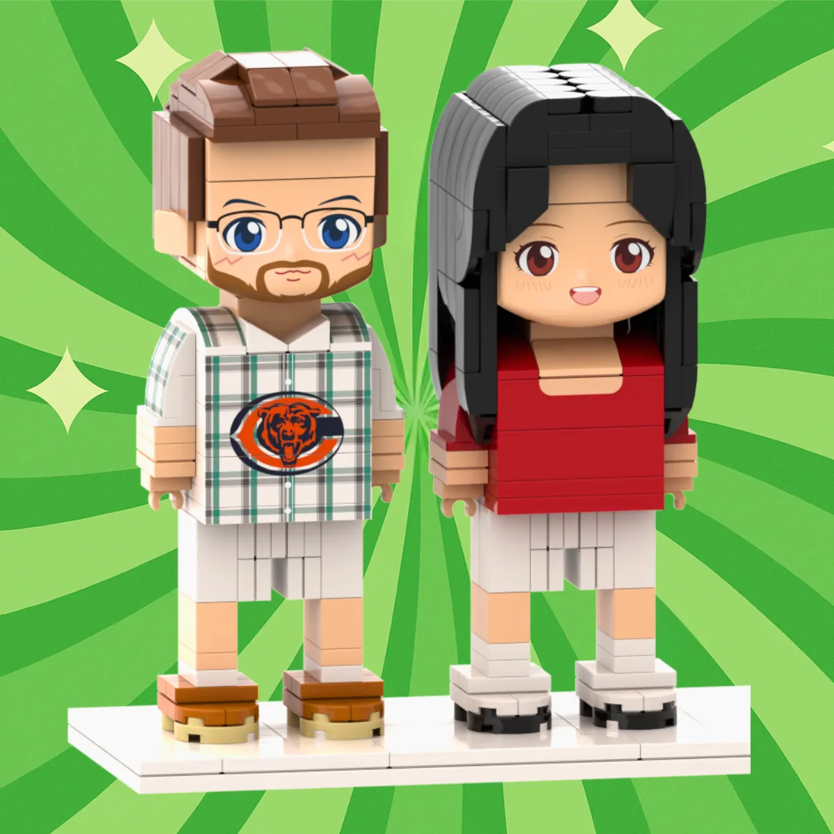 Парный набор фигурок-конструкторов BrickMe